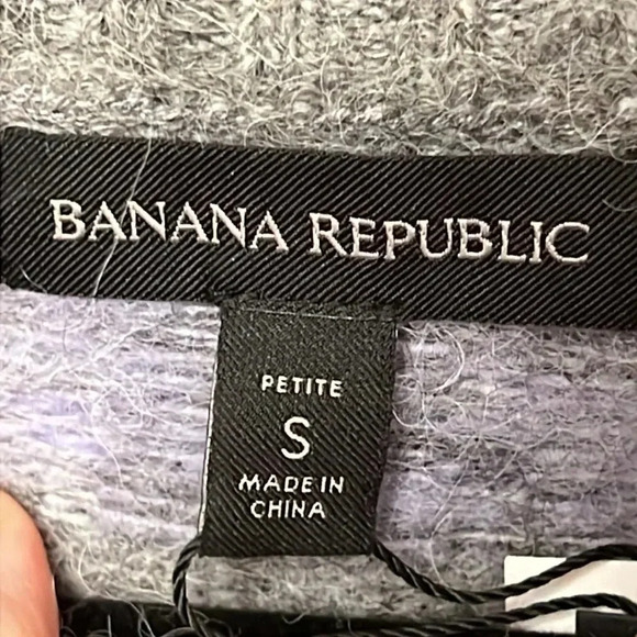 Banana Republic Womens Funnel Neck Sweater Alpaca Nylon Spandex Petite Sm soft - Picture 4 of 9